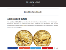Tablet Screenshot of goldbuffaloguide.com